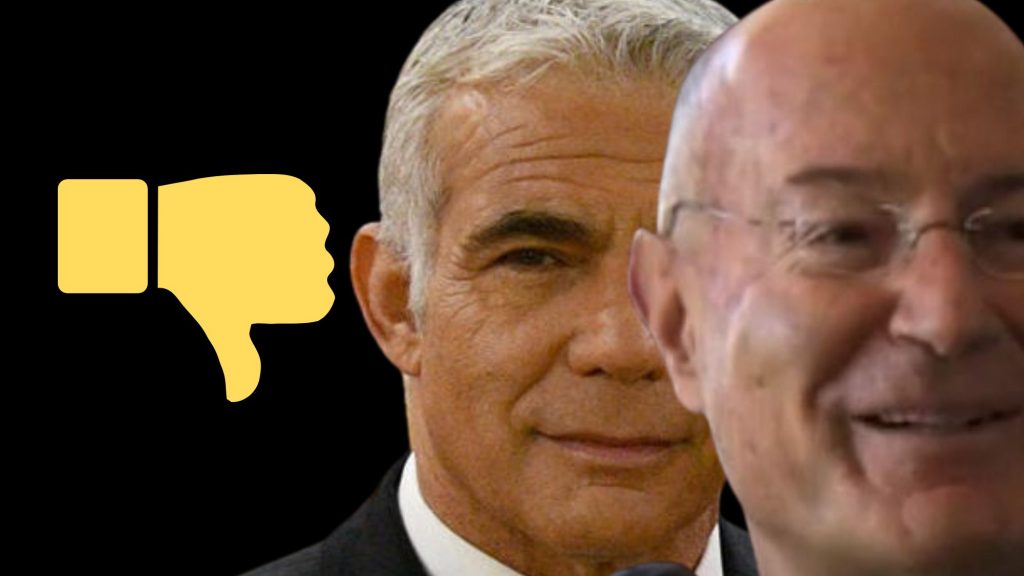 ארנון מילצ'ן (צילום מסך), יאיר לפיד (ויקיפדיה)