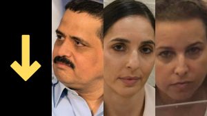 יהודית תירוש, פולינה גובזמן-קריב (צילום: אלי ציפורי), רוני אלשיך (ויקיפדיה)