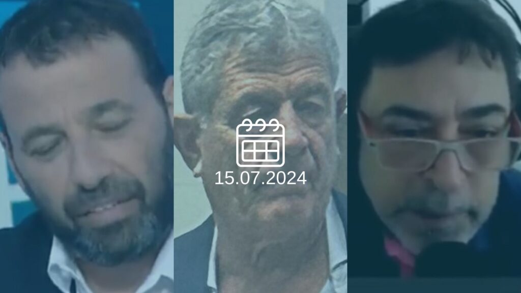 מיקי גנור (צילום: אלי ציפורי), בן כספית, רביב דרוקר (צילום מסך טלוויזיה)