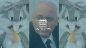 יוני תדמור (צילום: אלי ציפורי), בובת באגס-באני (יאיר נתניהו)