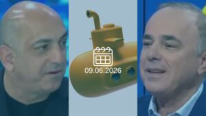יובל שטייניץ, דוד שרן (צילומי מסך טלוויזיה)